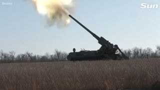 Bakhmut says Ukrainian serviceman firing artillery shells