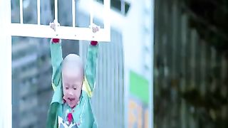 Baby climb on TOP