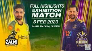 Full Highlights | Peshawar Zalmi Vs Quetta Gladiator | Exhibition Match