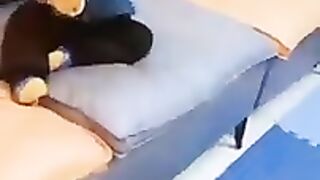 Baby and little dog