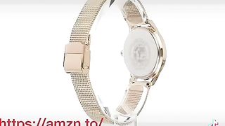 Citizen Women Analogue Eco-Drive Watch with Stainless Steel Mesh Band