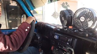 My friend driving left hand side car in pakistan