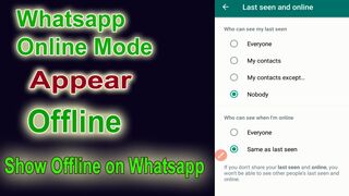 how to show offline on whatsapp. whatsapp par online hote hue bhi offline kaise dikhe.