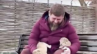 Кадыров с львятами
