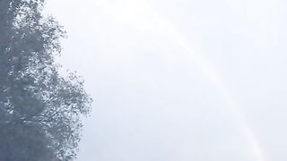 Rainbows view in mountain site