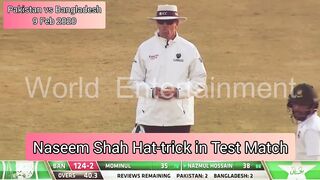 Naseem Shah Hat-trick vs Bangladesh