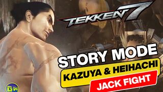 TEKKEN 7 Story Mode - Kazuya & Heihachi vs Jack-4's Gameplay