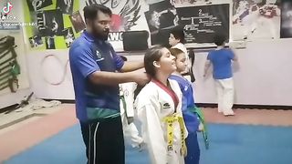 Women's self defense against Hair grab