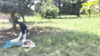 The village side worker makes a leather shoe