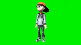 Green screen cartoon IAnimation movements