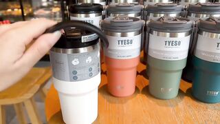 Double Wall Stainles Steel Water Bottle Thermos Bottle Keep Hot and Cold Insulated Portable Vacuum Flask Double Drink Car Cup