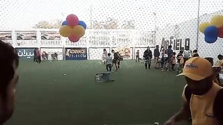kids playing football