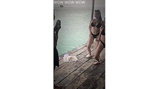 Girls taking video shoot by Man