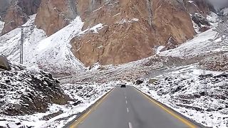 Snow fall in Gilgit Baltistan
