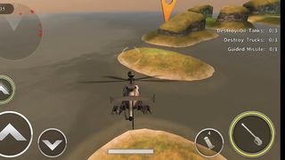 Gunship battle and helicopter fighting game, action game, flying fighting game,