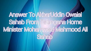#Febspot #Video  #Telangana Home Minister Mohammed Mahmood Ali Sahab Ne Diya Jawab Traffic Challans Par