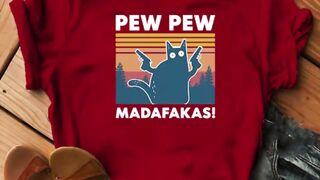 Short Sleeve Pew Maddakas T-Shirt European Size Top