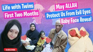 New Born Twins Babys Face Reveal | GIRL And BOY | Horiya Ashfaq Vlogs