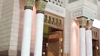 حرم شریف مسجد نبوی کا خوبصورت منظر