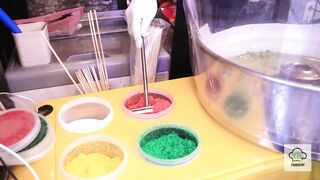 Yummy!! Cotton Candy Strawberry Ice-cream  Korean Style Food