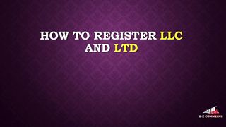 How to Create USA LLC, UK LTD and Amazon Seller Central Account | FBA Wholesale Course Lecture 02 | e-z commerce