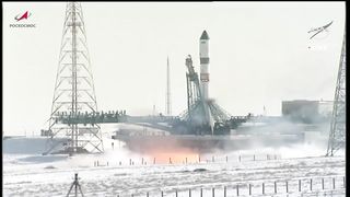 Three Ton of cargo abroad the iss progress 83 resupply ship is racing