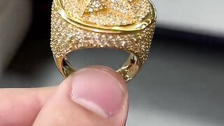 Real Gold & Diamonds Trap Star Ring by Ijaz Jewelers
