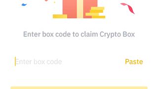 Today binance free crypto box code
