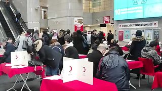 Turkey m earthquake k bad blood donation.