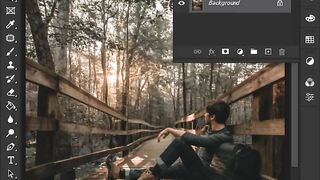 How to add sunlight in Photoshop