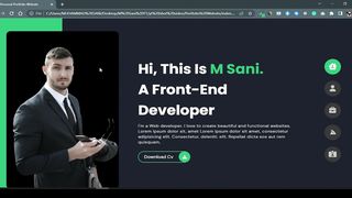 Create a Personal Portfolio website using HTML and CSS only | HTML-CSS Tutorial