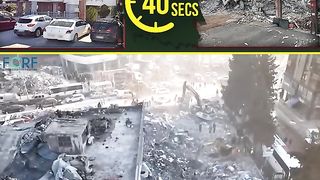Before and after #Turkeye #earthquake