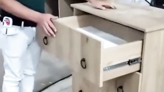 Table hidden drawers