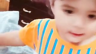 Soha is learning first KALMA MUBARAK