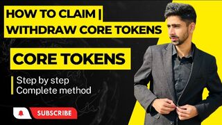 How to claim | withdraw core tokens in metamusk | step by step