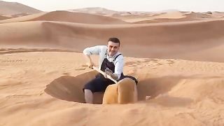 Bural Deniz in the desert
