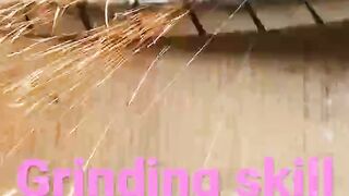 Grinding skill pro with part 2 #painting #diy #renovation #plumbing #skills #job #welder #welding
