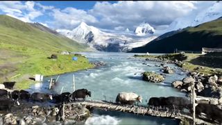 Amazing grassland view in China