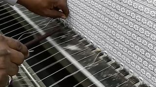 Lace making.