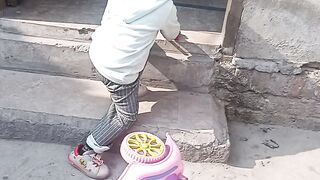 Baby is playing
