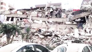 Strong Earthquake Topples Buildings in Turkey