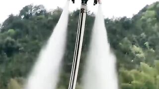 Lovely moment in a water park