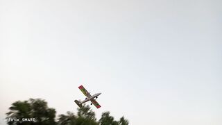 Home made rc plane test flight