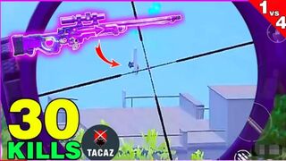 He would rather die than let me kill - 30 Kills  Tacaz 1vs4 Pubg Mobile
