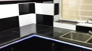 Black and White kitchen