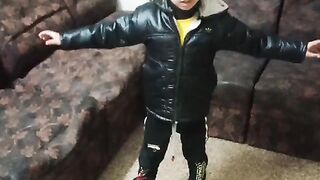 Funny video #helicopter dance #cute baby