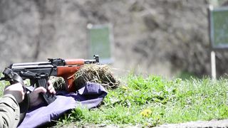 shooting AK 47