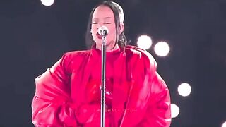 Rihanna lit up the Super Bowl halftime show