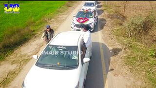 Drone video weading video car race video