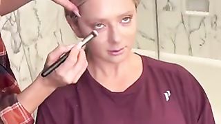 how to do makeup before gym shooting | fitness lady makeup style